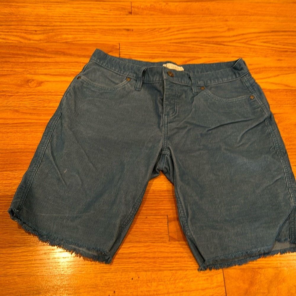 blue denim shorts
